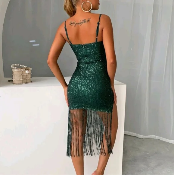Sequin Holiday Dress - Picture 2 of 3